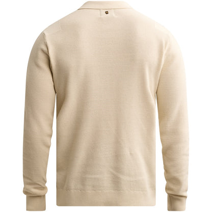 Polo lange mouw - beige