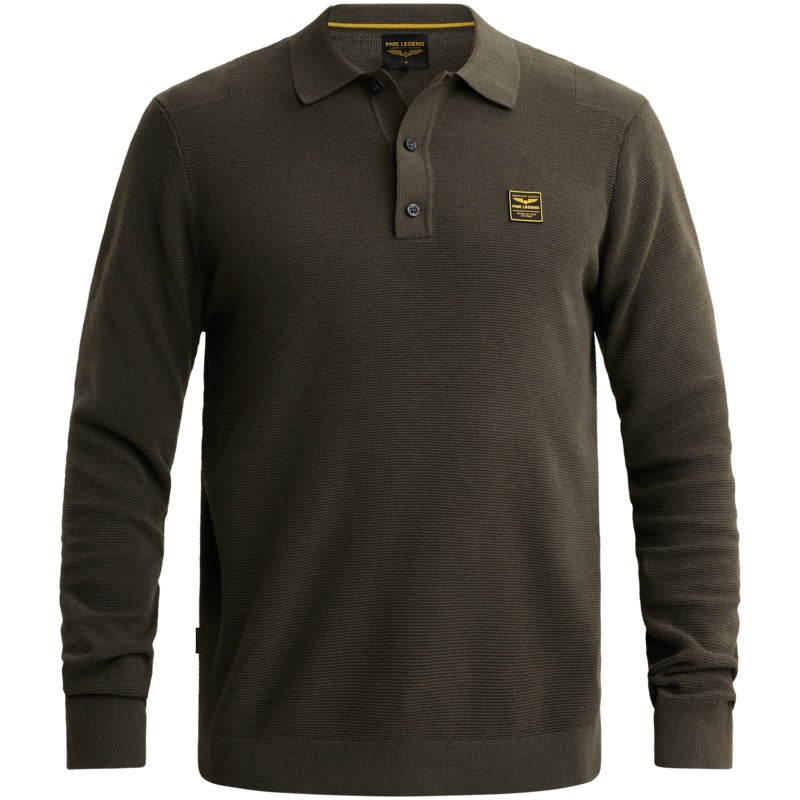 Polo lange mouw - beluga