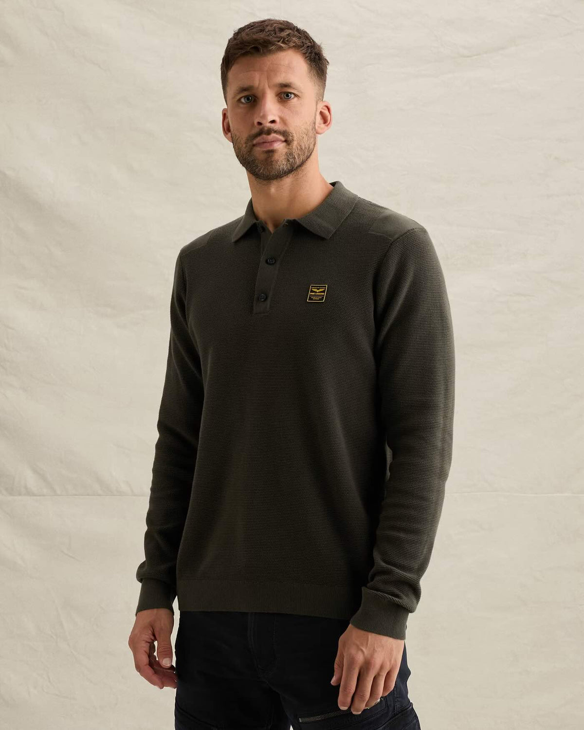 Polo lange mouw - beluga