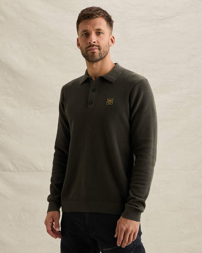 Polo lange mouw - beluga