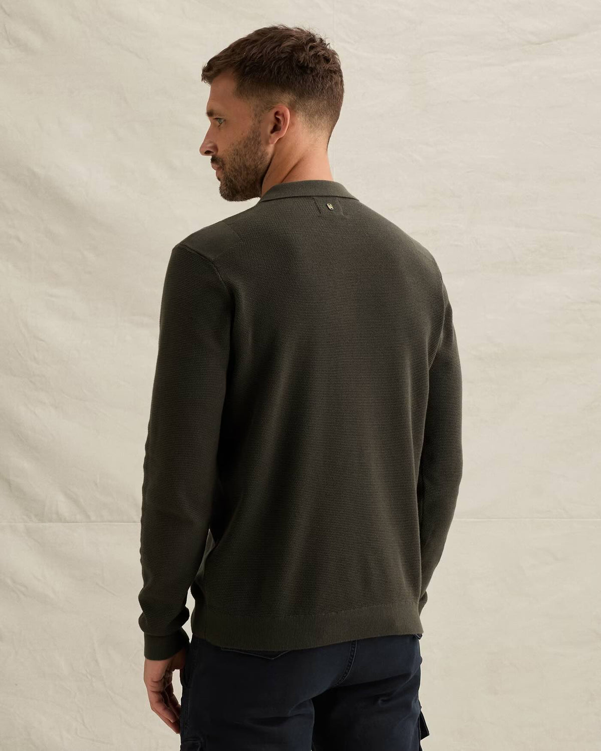 Polo lange mouw - beluga