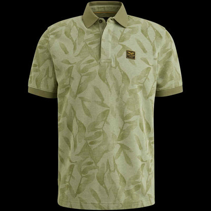 Polo met allover print - groen