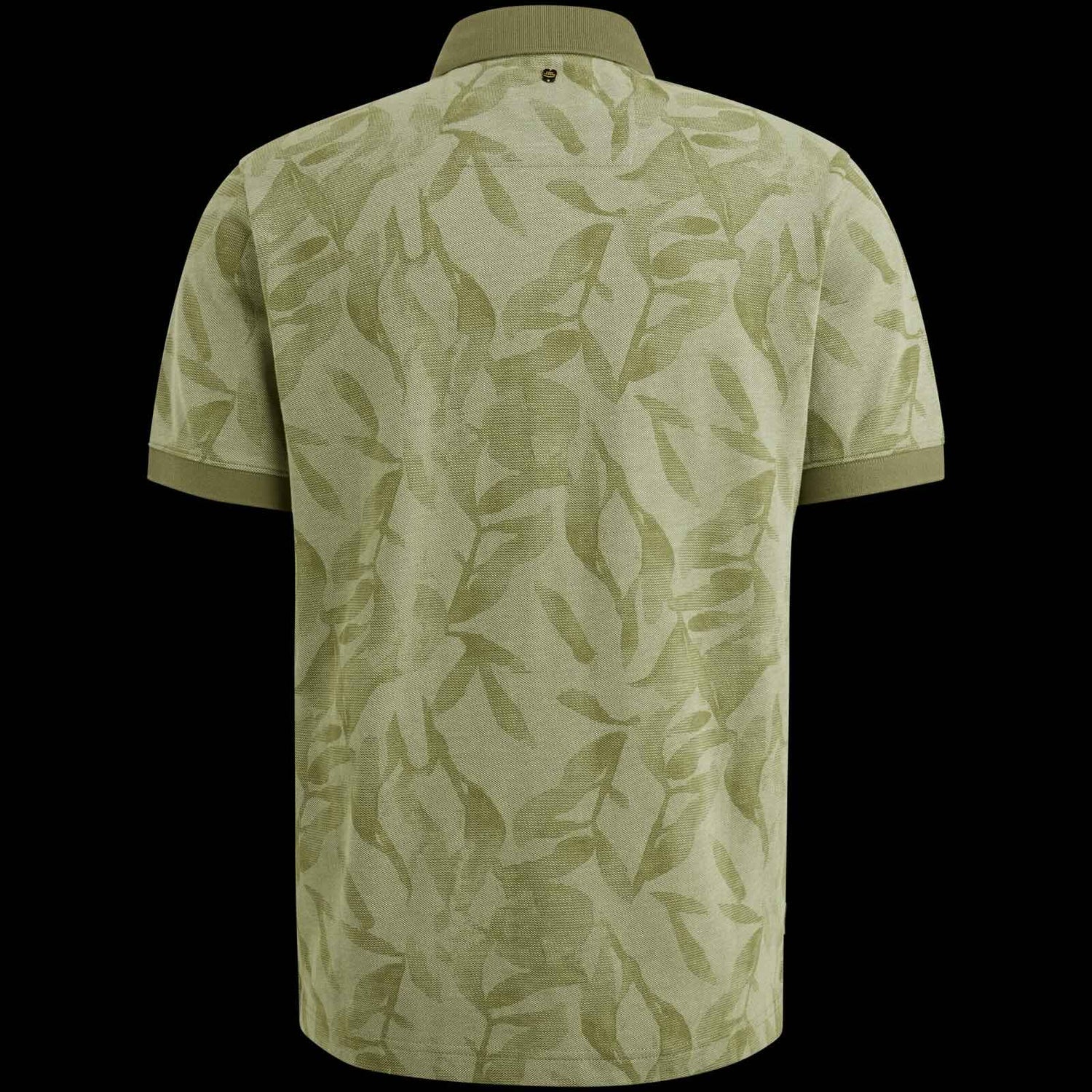 Polo met allover print - groen