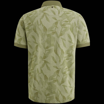 Polo met allover print - groen