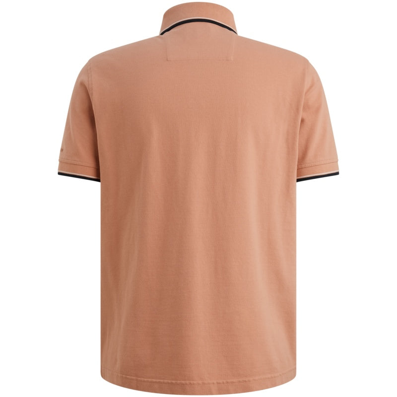 Polo piqué met artwork - rose dawn