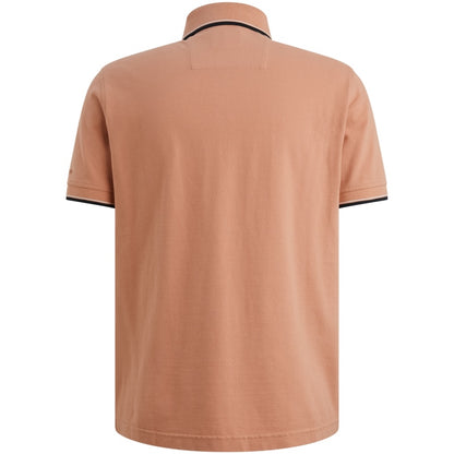 Polo piqué met artwork - rose dawn