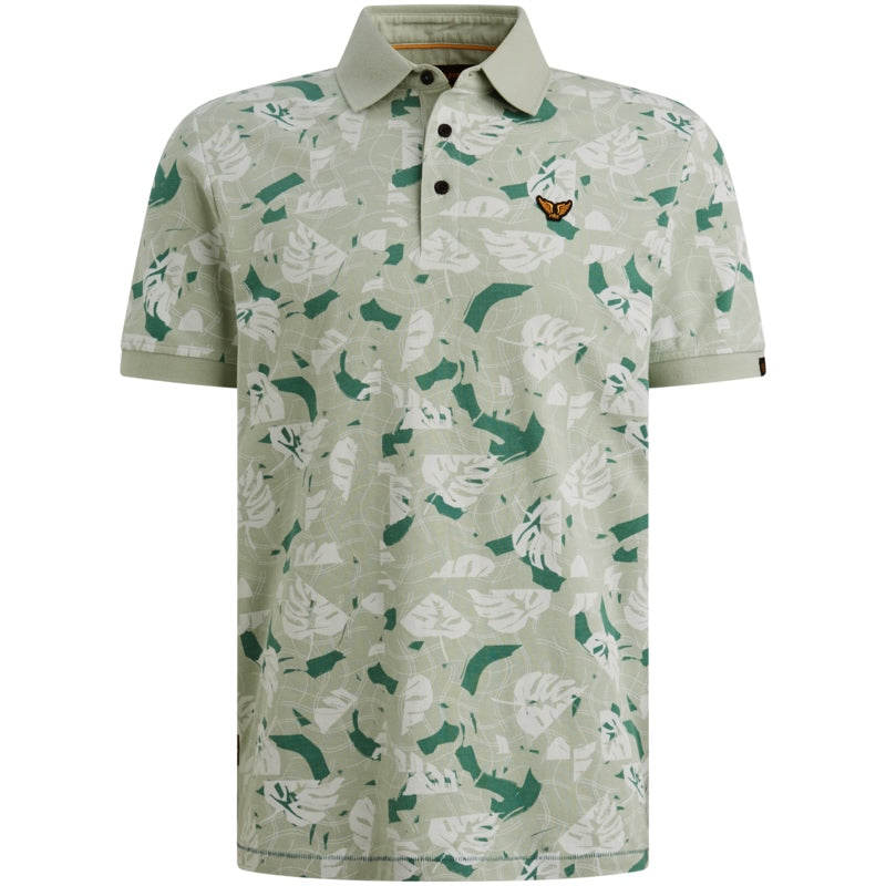 Polo allover print - groen