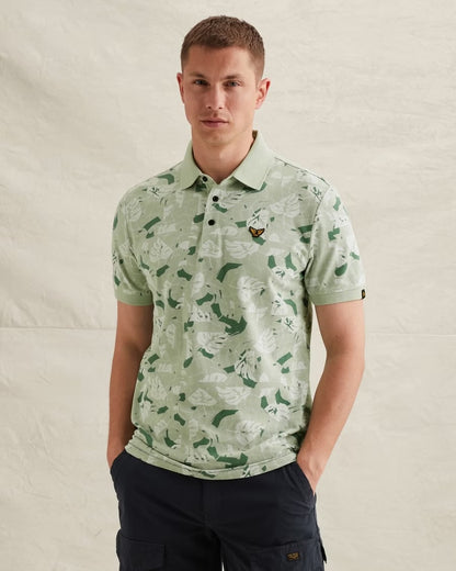 Polo allover print - groen