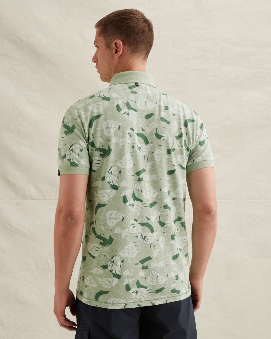 Polo allover print - groen