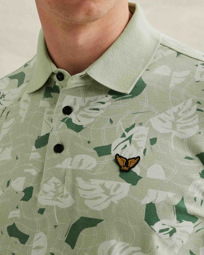 Polo allover print - groen