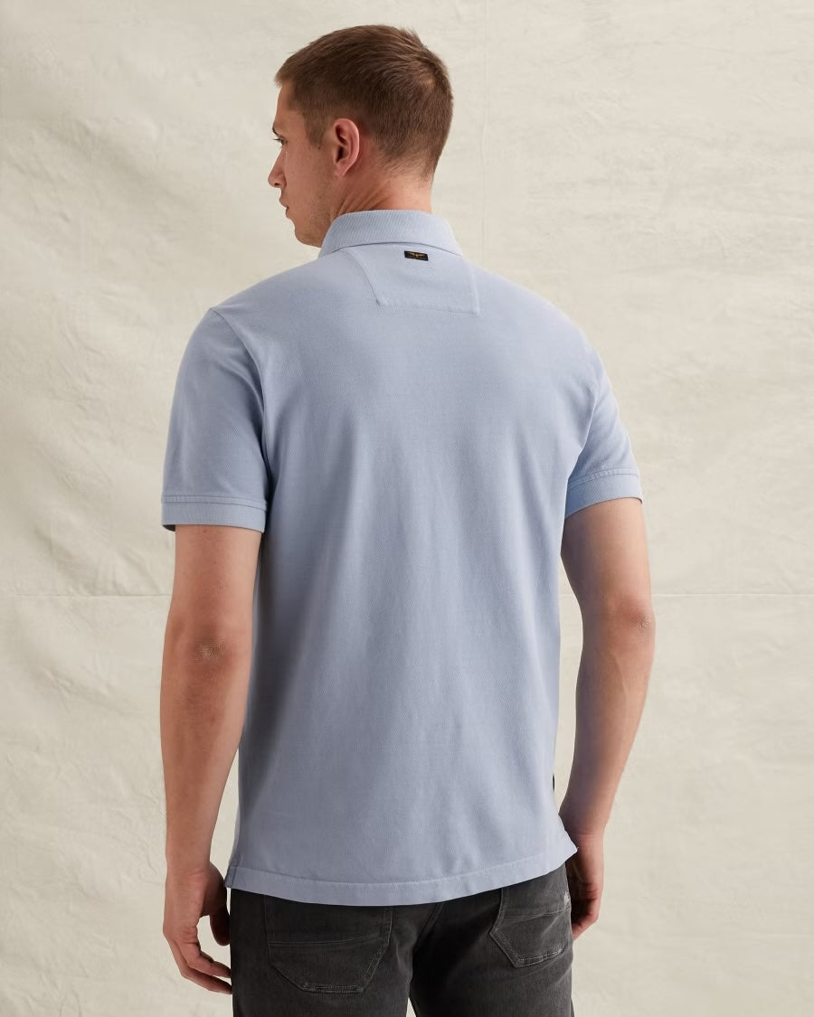 Polo met tailwing logo - hydrangea