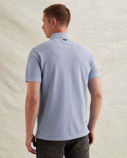Polo met tailwing logo - hydrangea