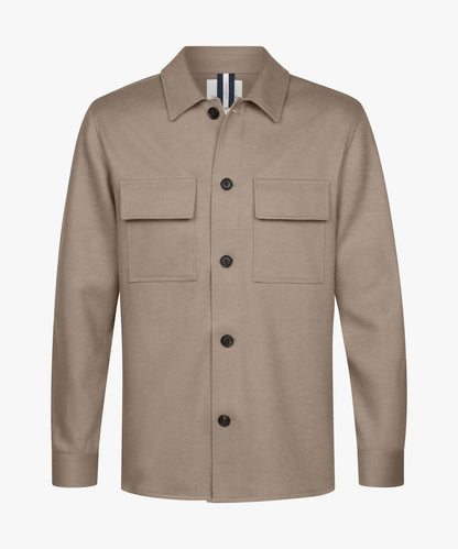 Overshirt  wool knitted - beige