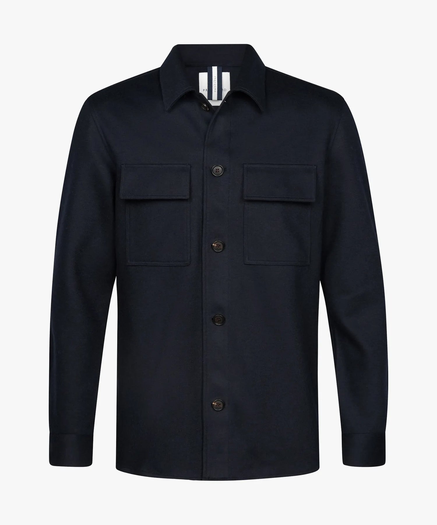 Overshirt  wool knitted - navyblauw