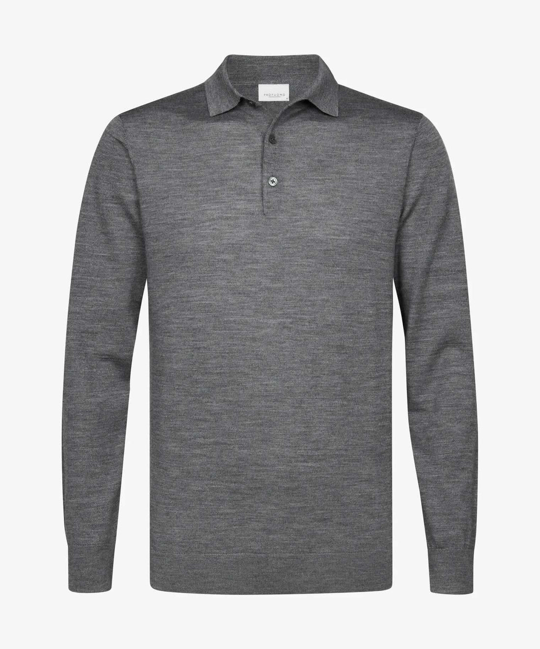 Trui merino polokraag - grijs
