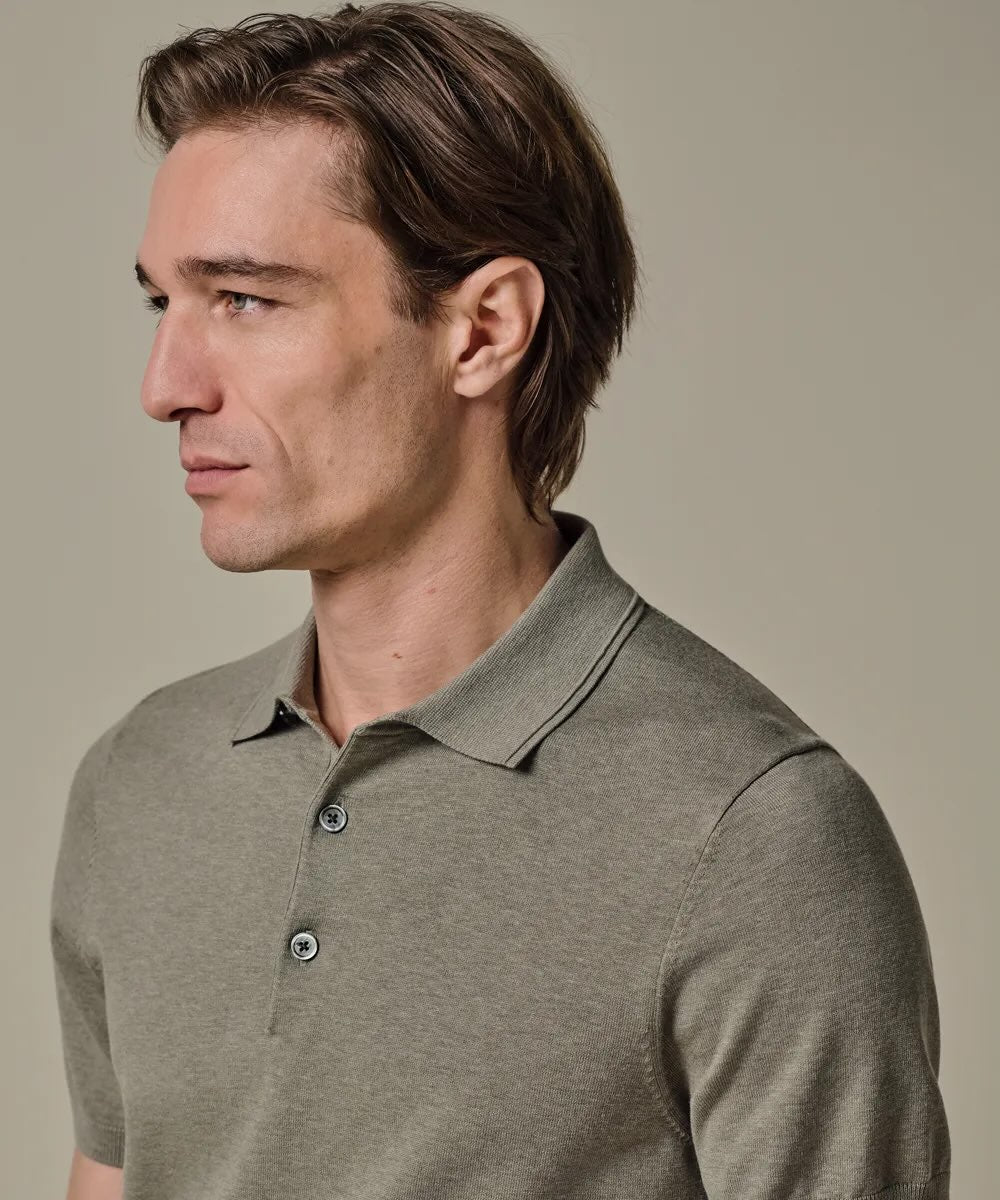 Polo luxury basic - groen