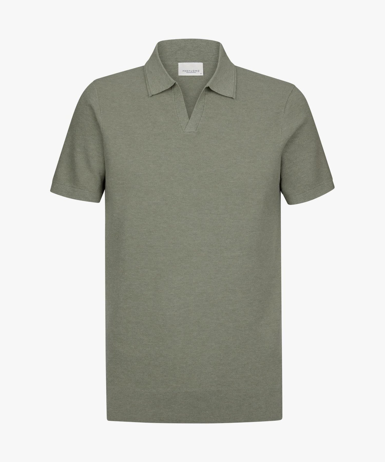 Polo v-hals luxury basic - groen