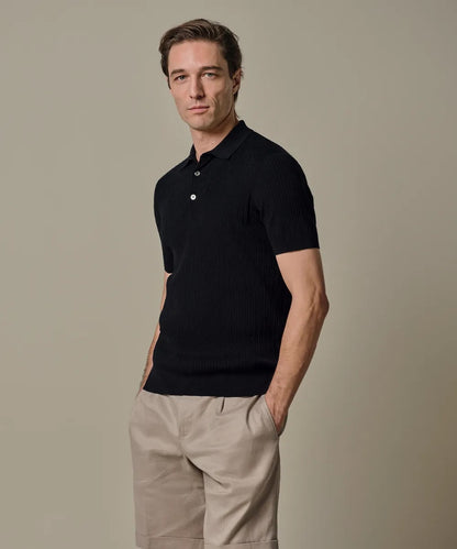 Polo luxury basic - blauw