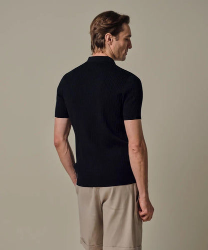 Polo luxury basic - blauw