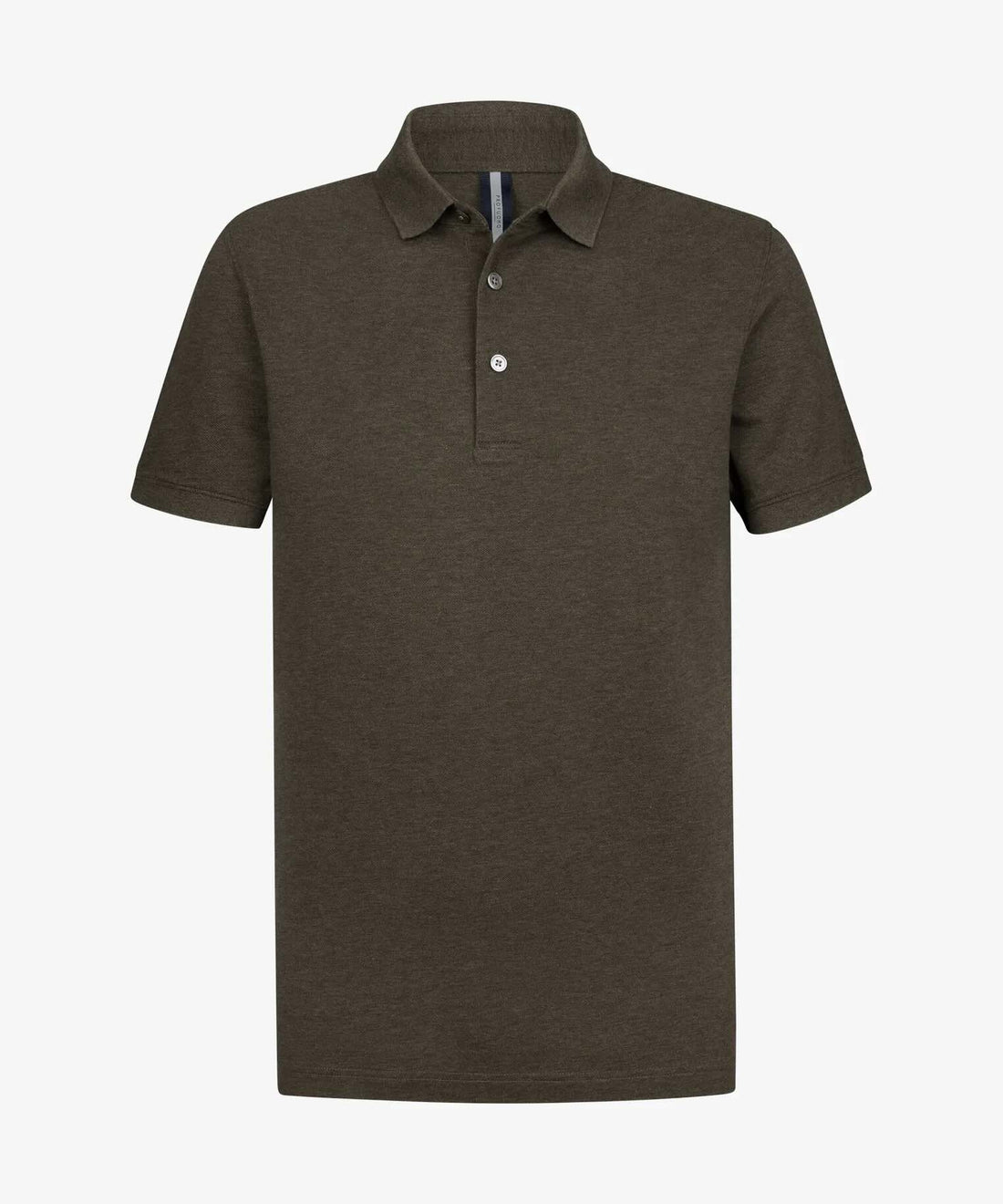Polo stretch pique - bruin