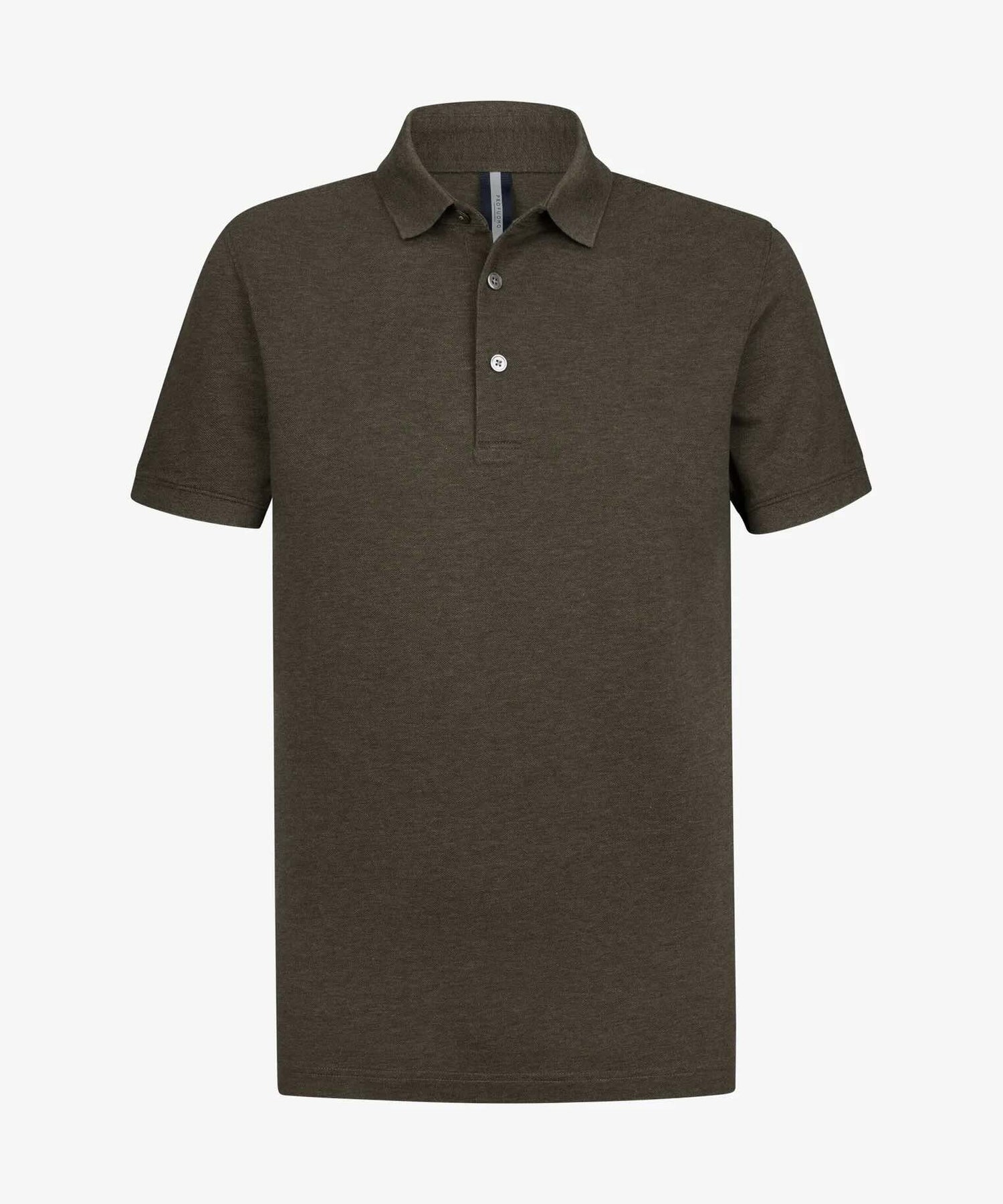 Polo stretch pique - bruin