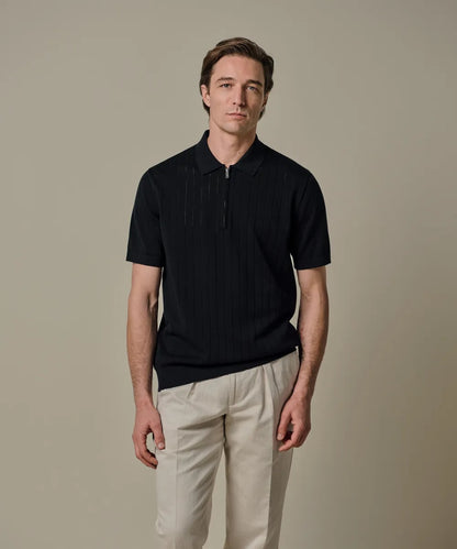 Polo quarter zip - navy