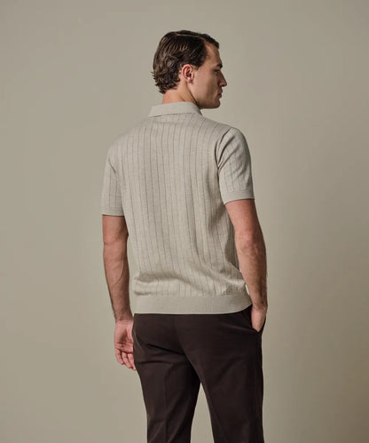 Polo quarter zip - beige