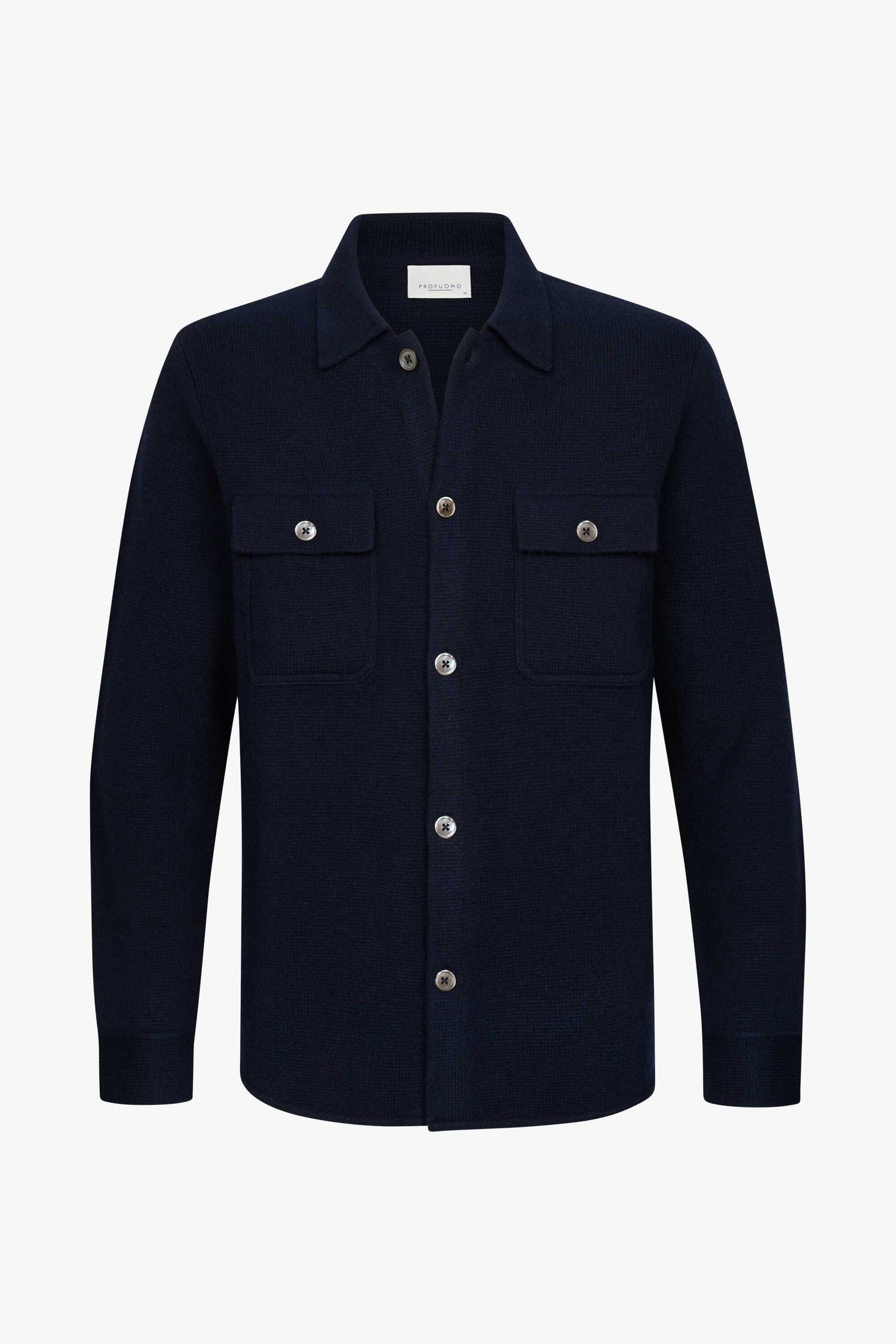 Overshirt merino wol - navy