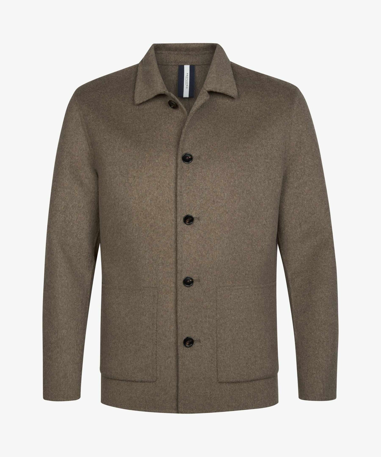 Overshirt wol - bruin