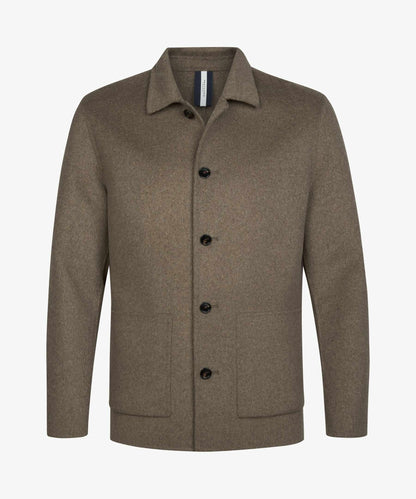 Overshirt wol - bruin