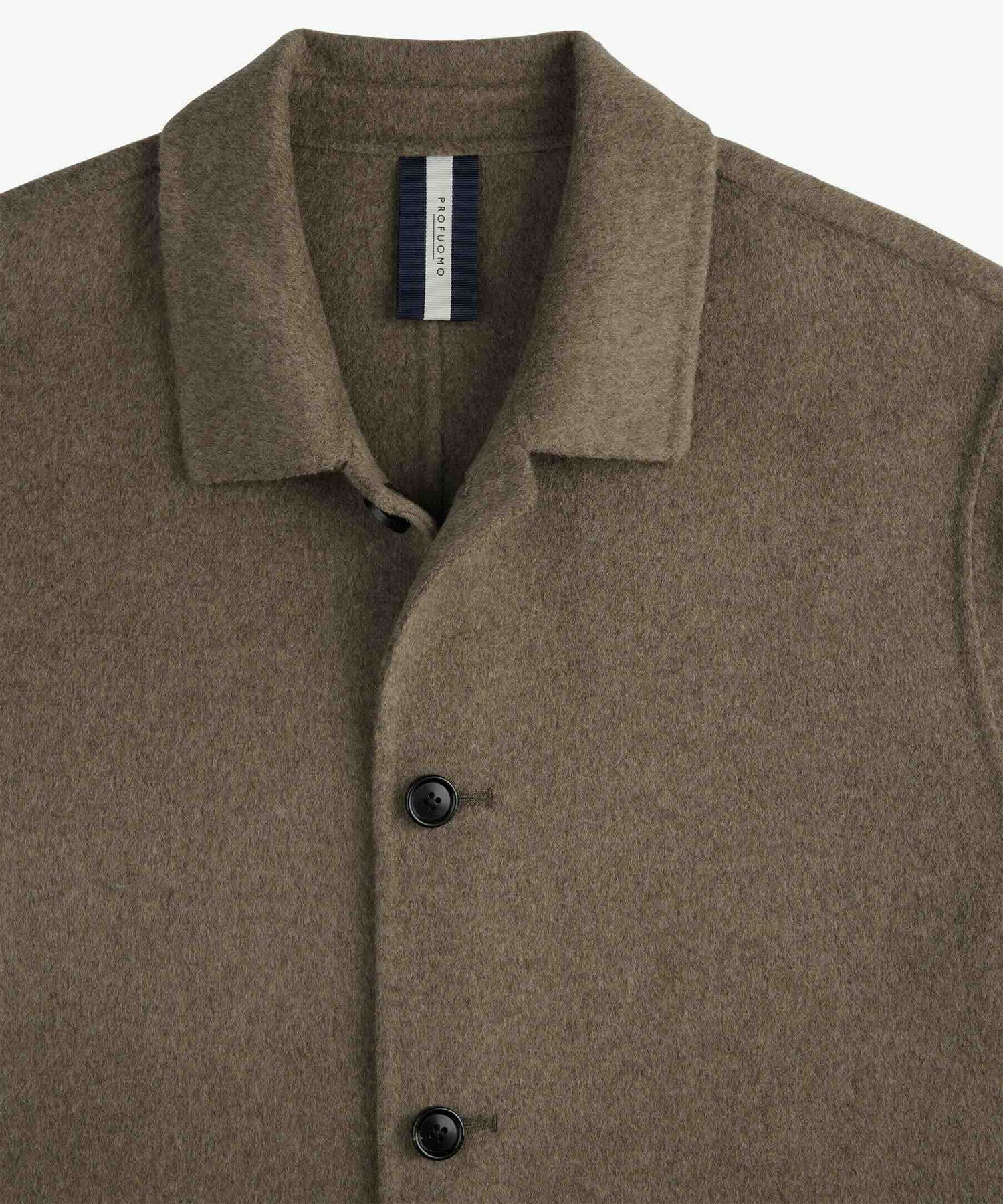 Overshirt wol - bruin
