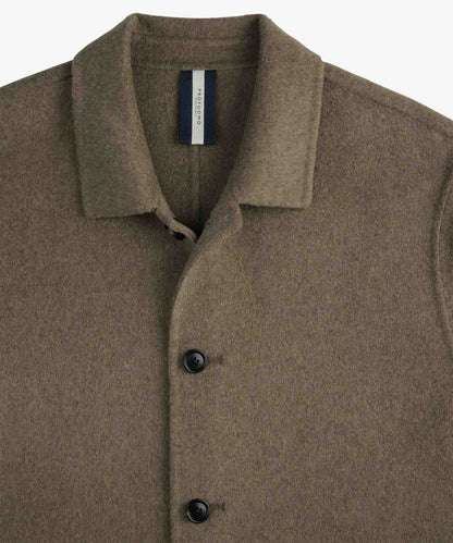 Overshirt wol - bruin