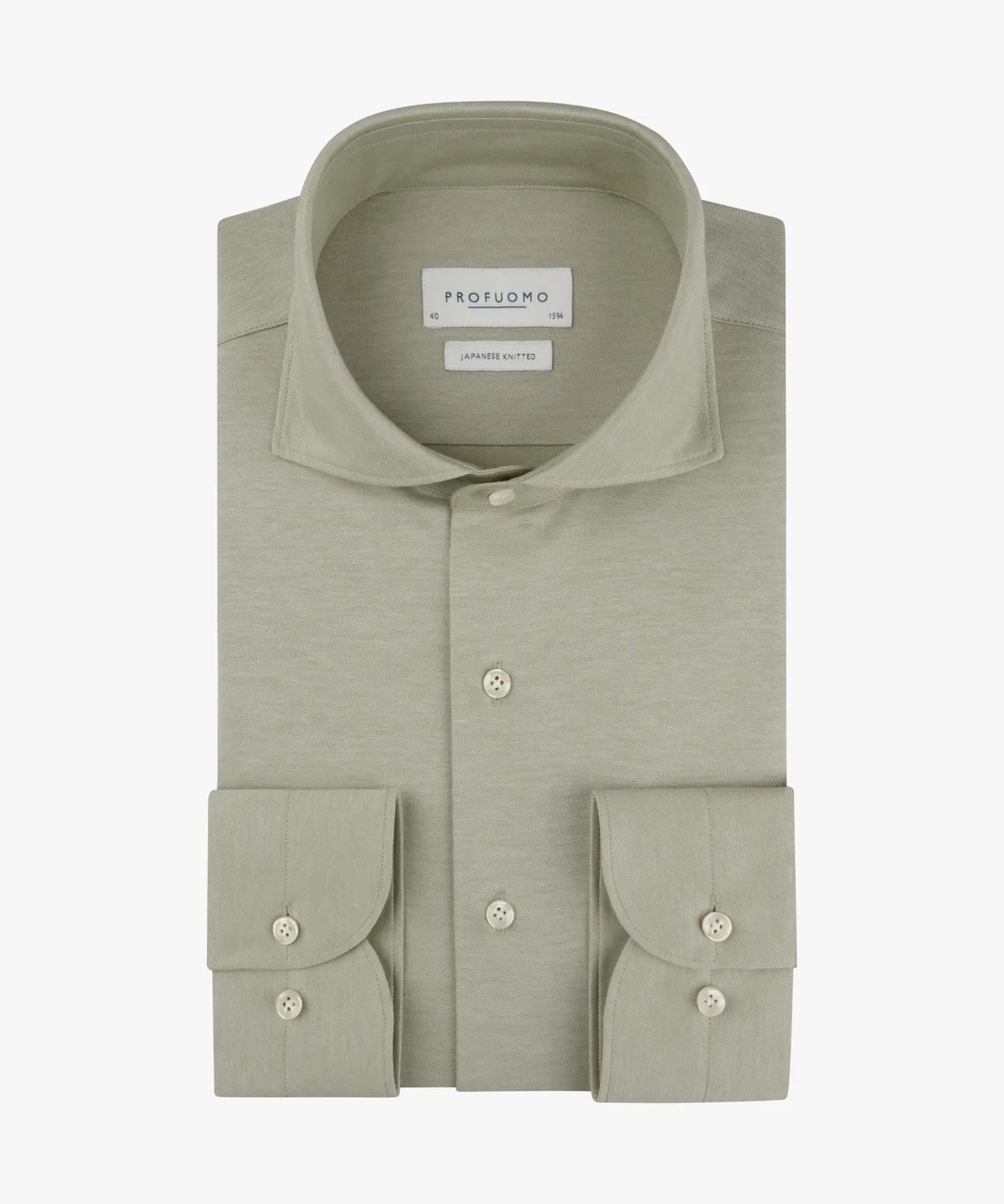 Overhemd Japanese Knitted - groen