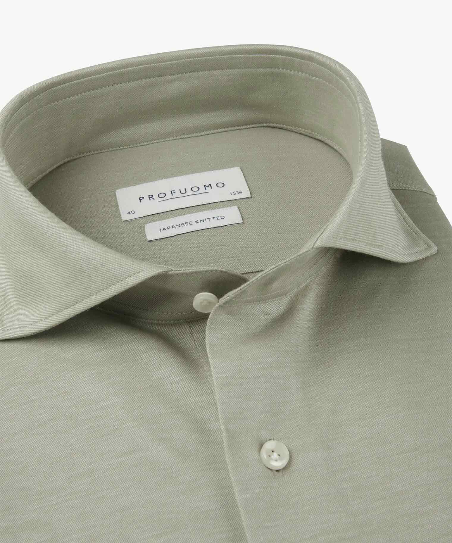 Overhemd Japanese Knitted - groen