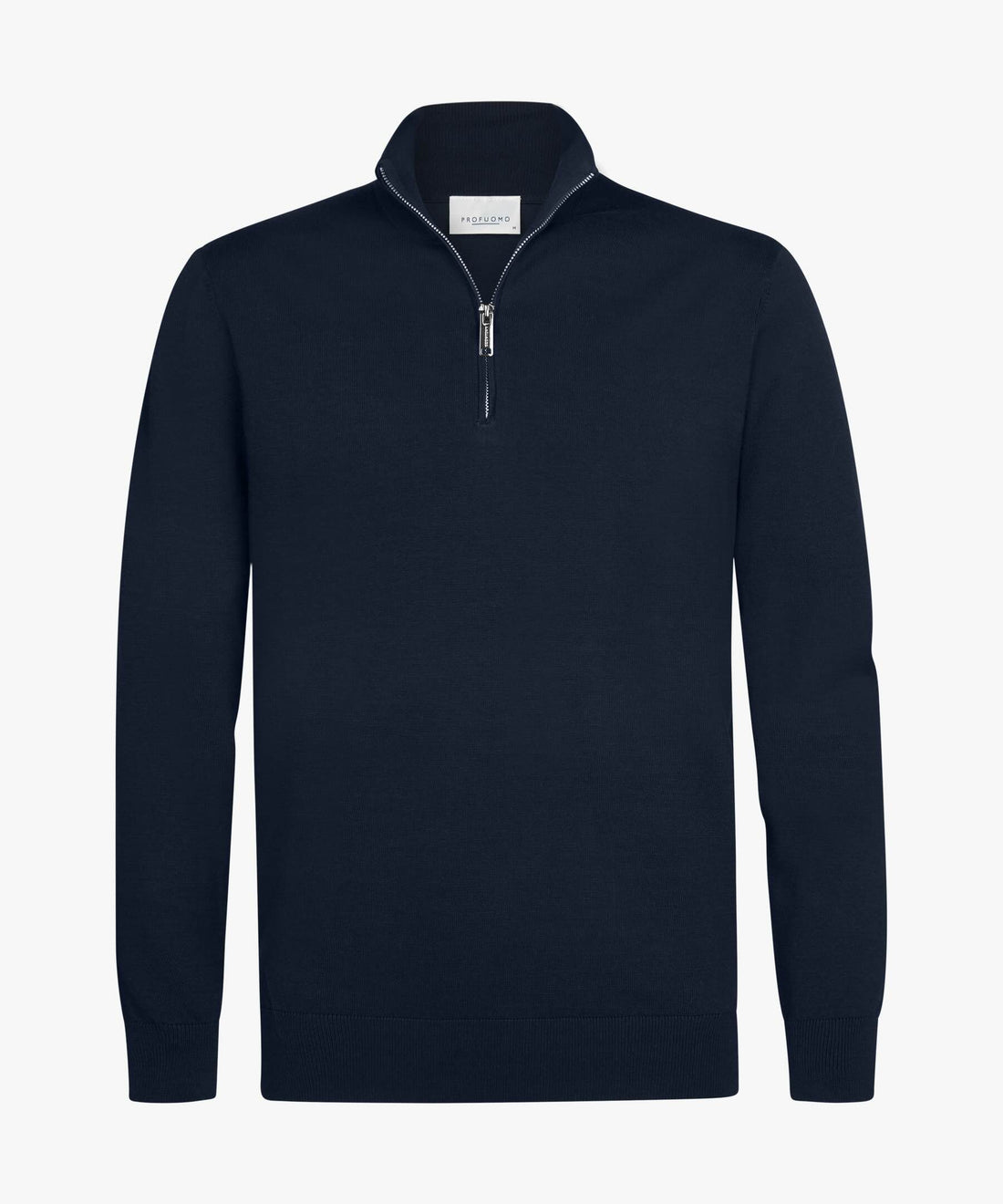 Trui luxury basic half zip - donkerblauw