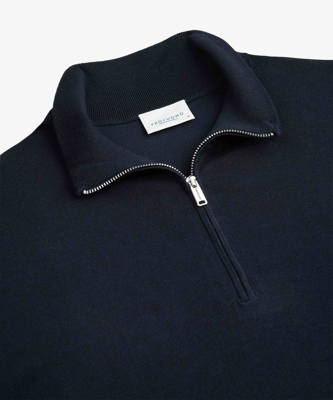 Trui luxury basic half zip - donkerblauw