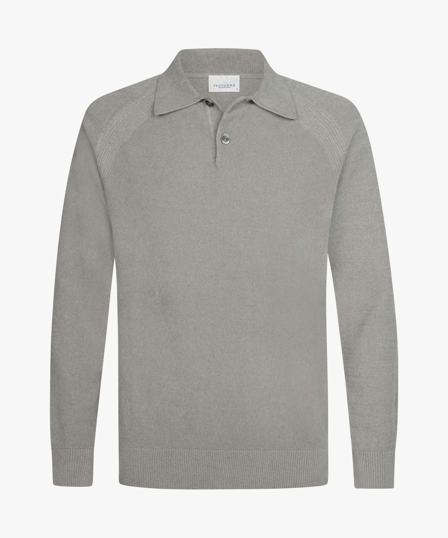 Trui chenille polokraag - grijs