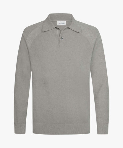 Trui chenille polokraag - grijs