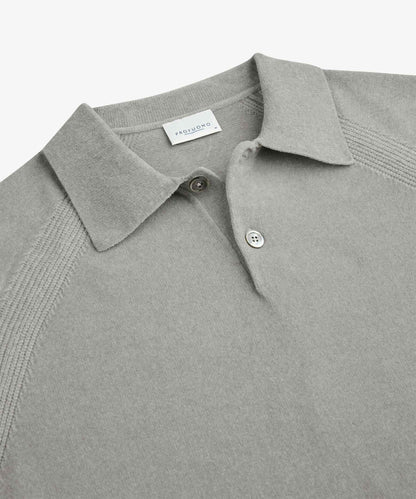 Trui chenille polokraag - grijs