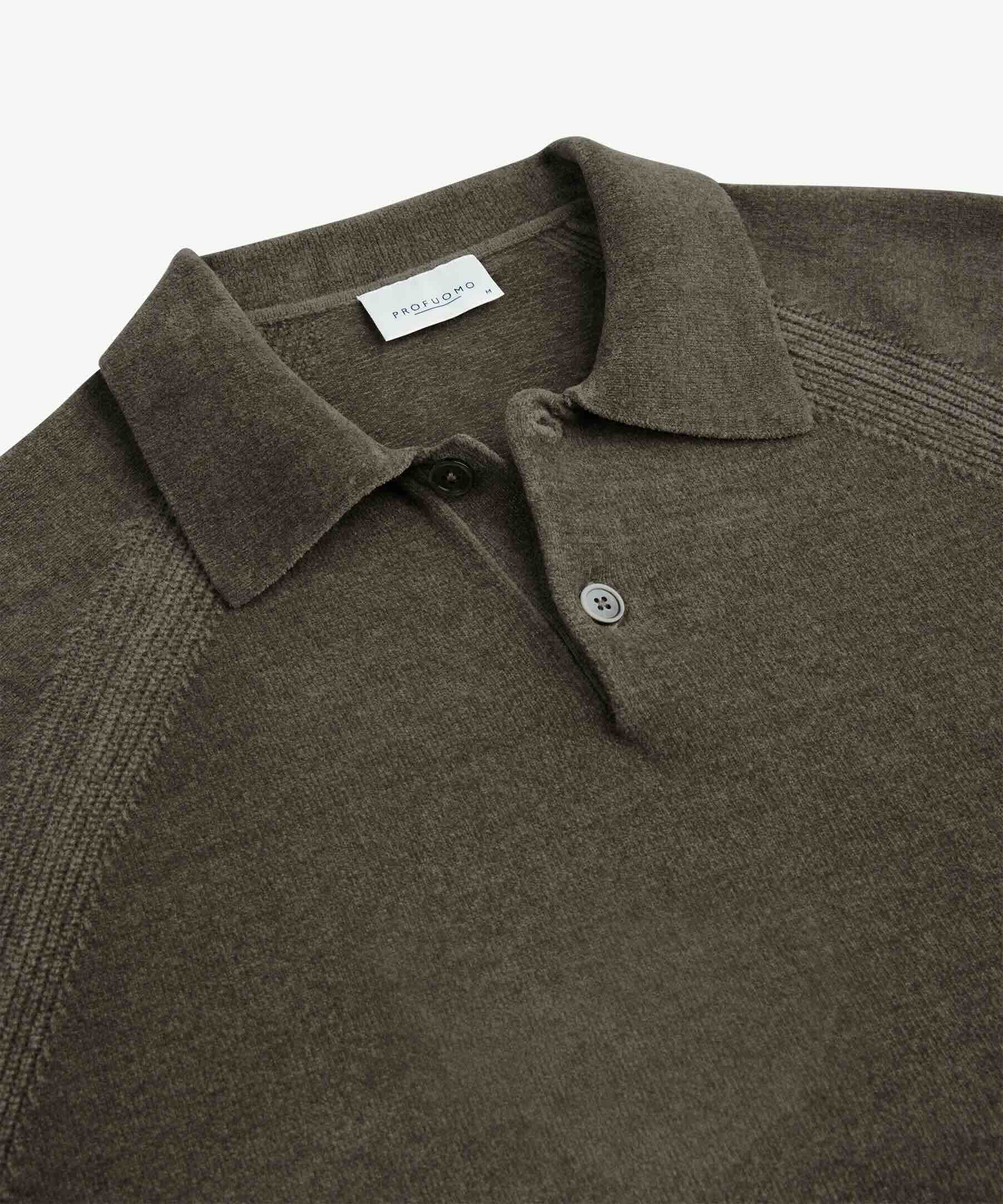 Trui chenille polokraag - bruin