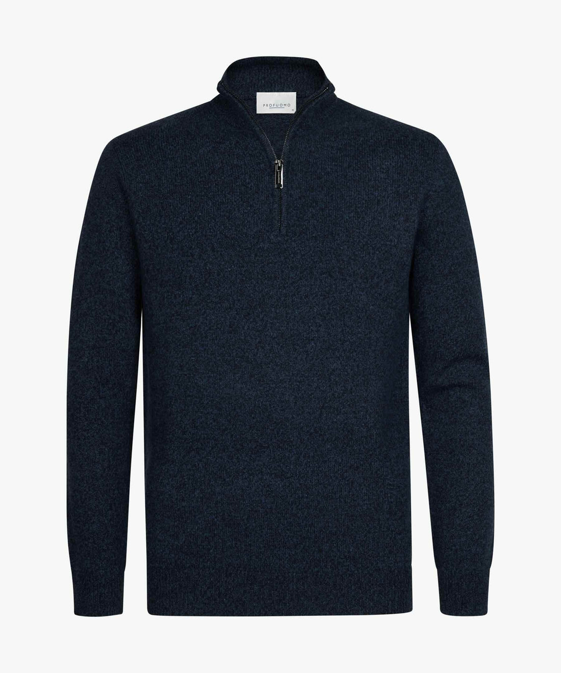 Trui two-tone halfzip - blauw