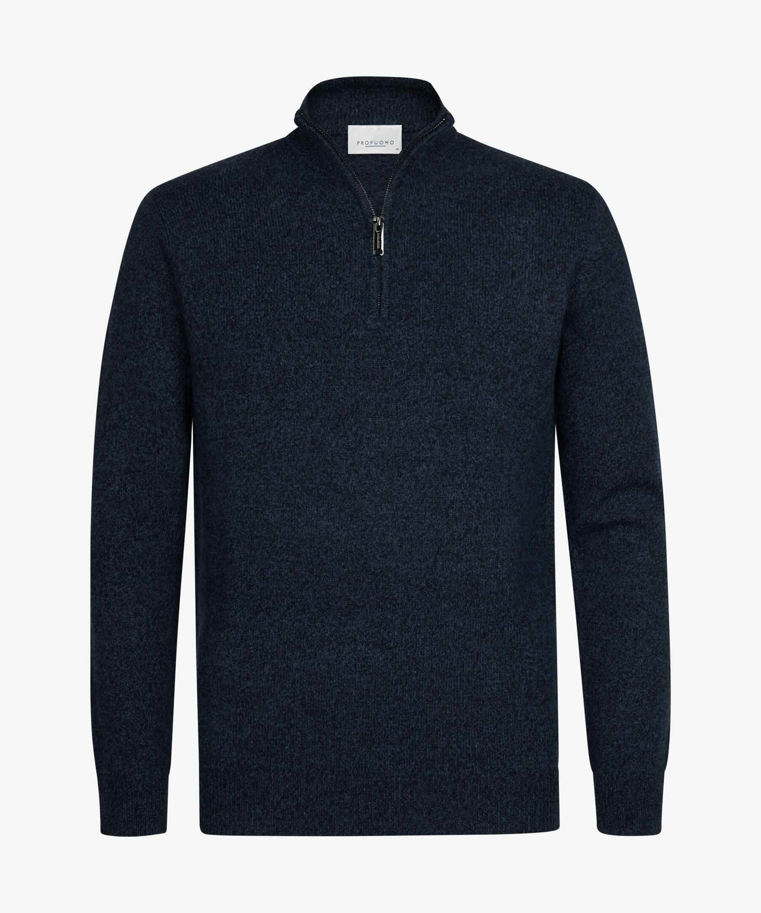 Trui two-tone halfzip - blauw