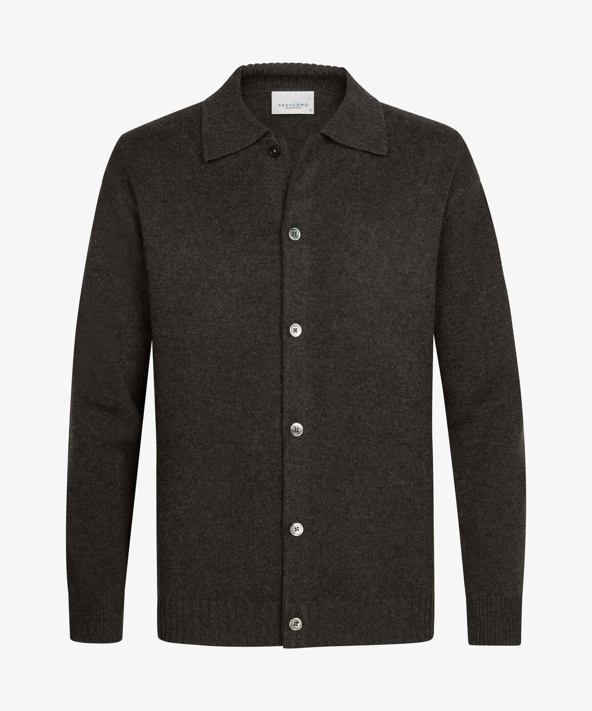 Vest met knoopsluiting - bruin