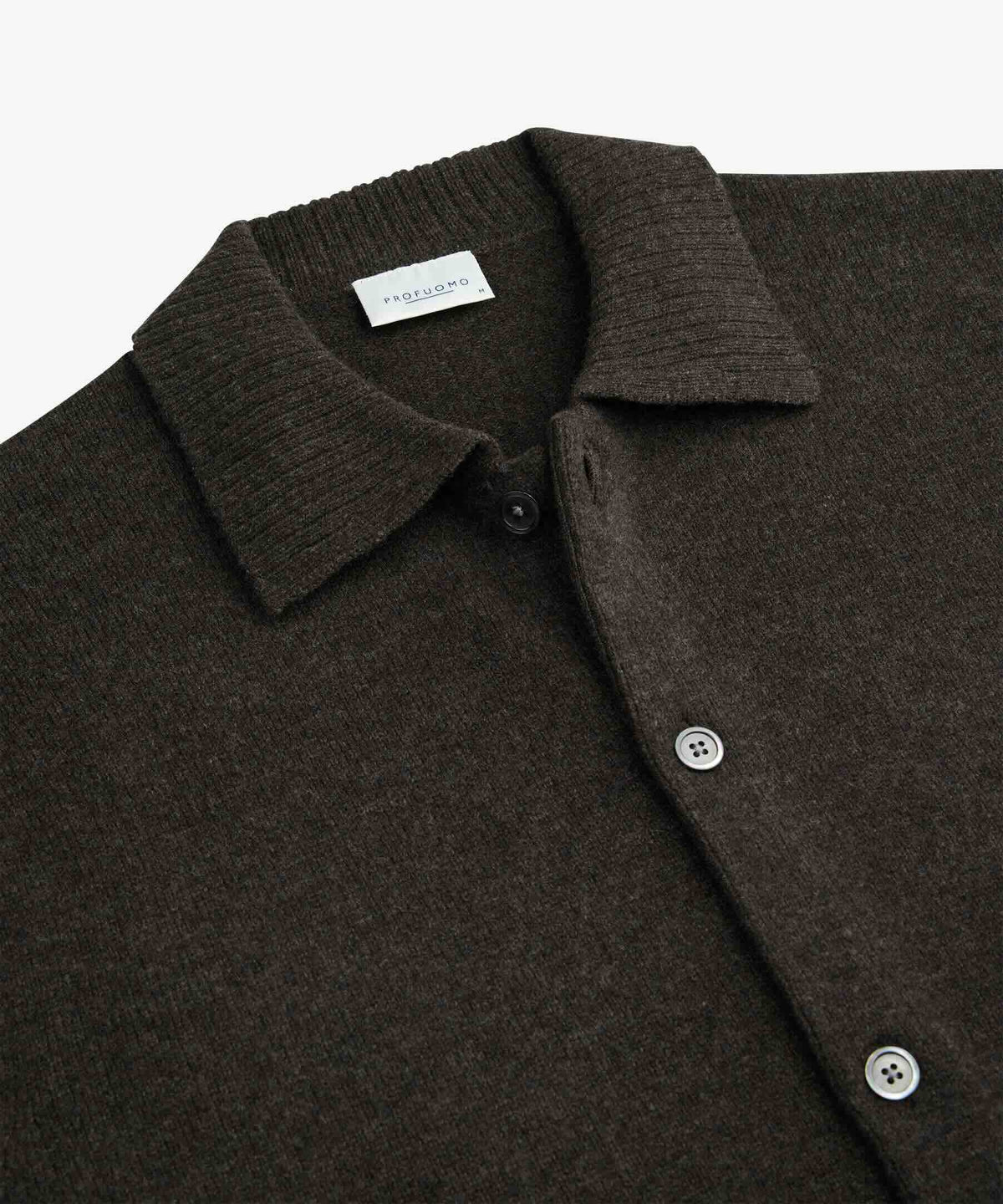 Vest met knoopsluiting - bruin