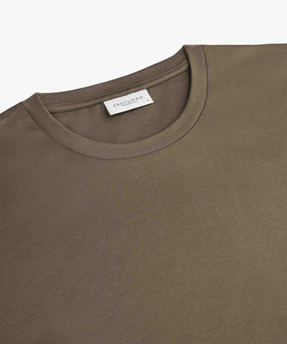 T-shirt pima katoen - taupe