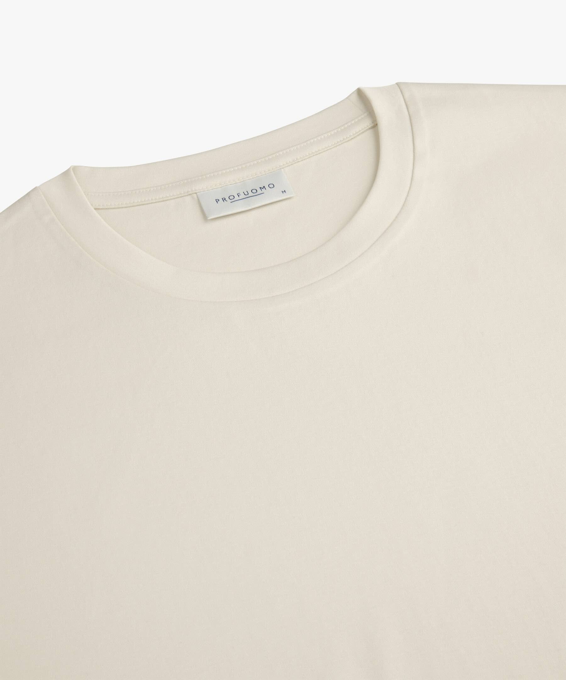 T-shirt pima katoen - ecru