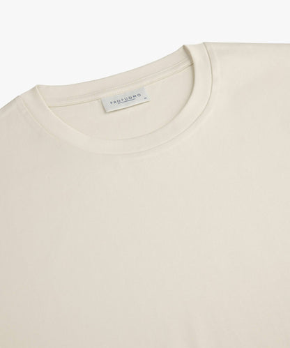 T-shirt pima katoen - ecru