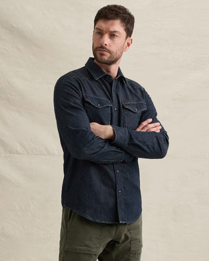 Overhemd denim - blauw
