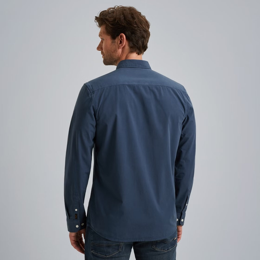 Overhemd American Classic - middenblauw