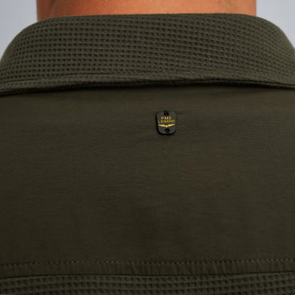 Overshirt met rits - groen